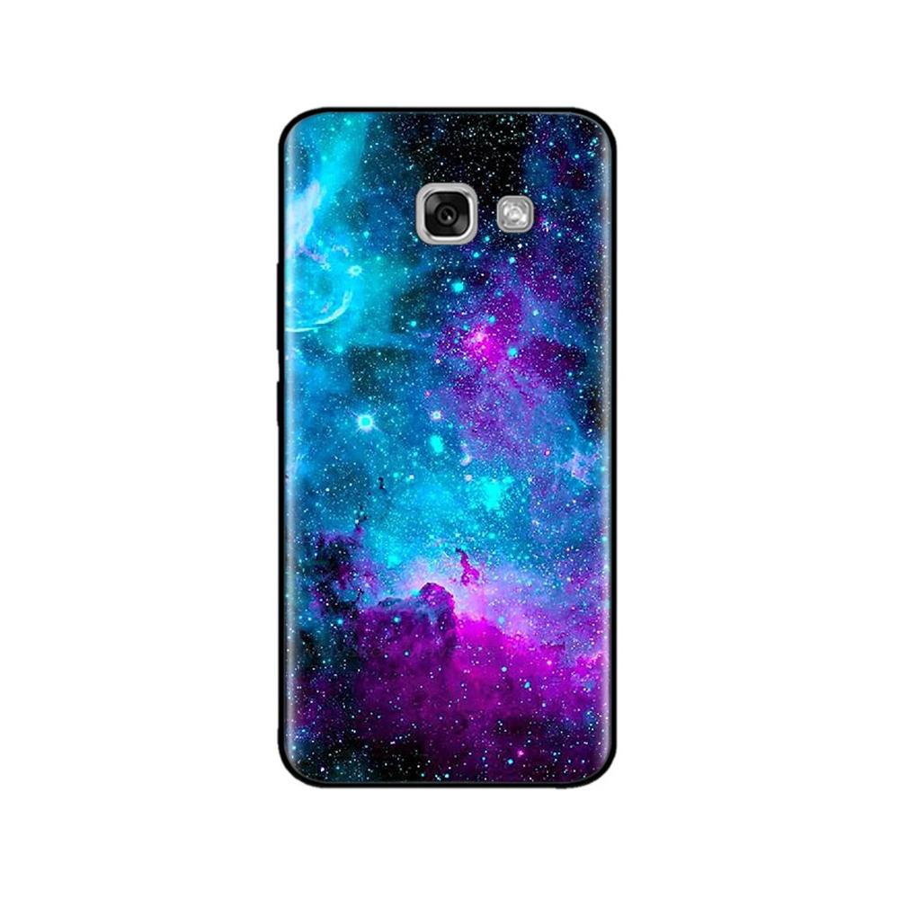 For Samsung Galaxy A3 2017 Case Silicon Soft Black Case For Samsung A7 A5 A3 2017 Case Cute Printed Tpu Bumper Phone Cover