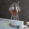 Multi-functional Glass Octopus Tentacle Wine Goblets, Jellyfish Shape Cocktail Glass, Artistic Stemware for Celebration Drinkware Wine, Cool
