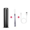 Мини-телескопический зум-фонарик 3 режима света, USB-перезаряжаемый, водонепроницаемый, мощный, для улицы, портативный фонарь