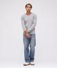 AVIREX DAILY RIB V-NECK TEE 6153480 men's S size 014 GREY