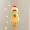 Cute Easter Chicken Pendant Yellow Happy Easter Decorations Girl Hanging Ornament Party Favors