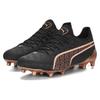 Puma King Ultimate Comfortable Lace-Up Versatile FG (Rubber Long Stud) Soccer Shoes Men Soccer Shoes Black 107554-01