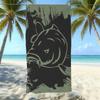 Seaside Microfiber Beach Towel, Water-Absorbing Quick-Drying Double-Sided Velvet Printed Bath Towel