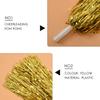 Oidnvay 24pcs Cheerleading Pom Poms Metallic Foil Cheer Pom Poms with Plastic Handles for Adults Kids Cheerleader Party Yellow