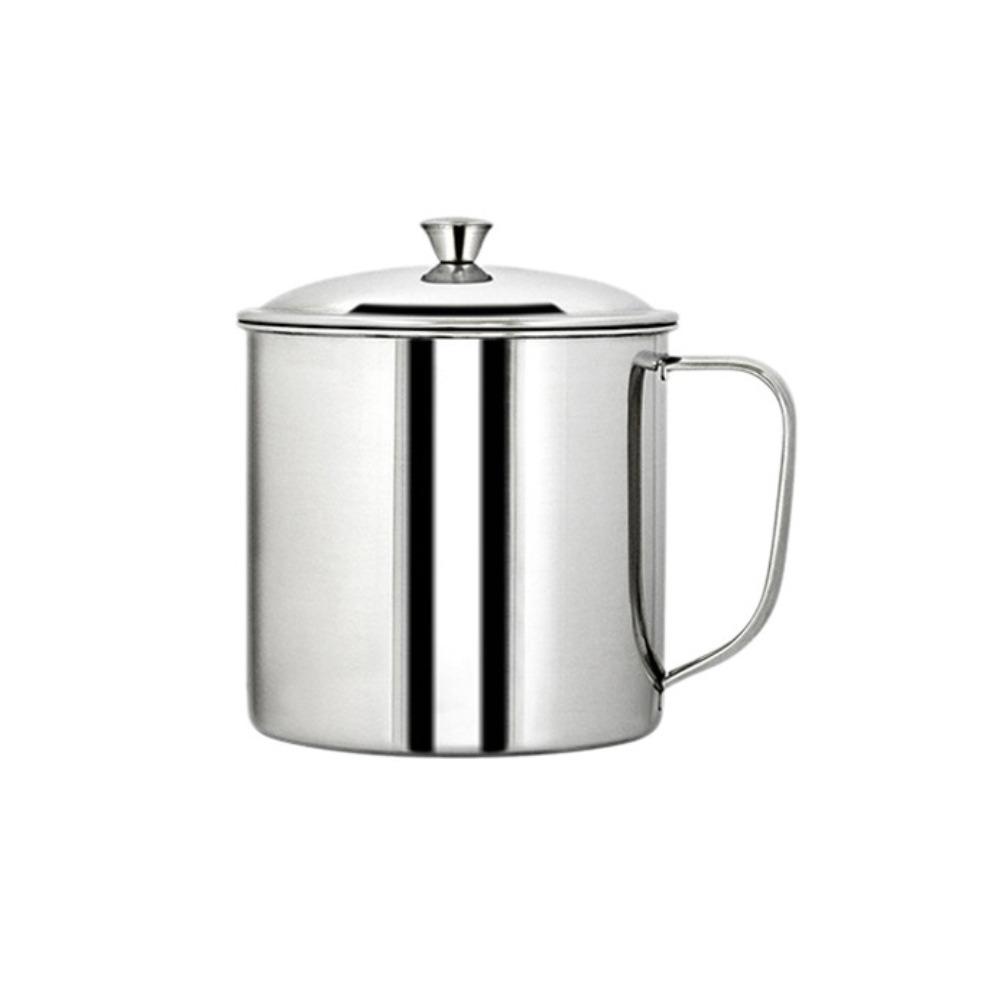 С крышкой кружка для кофе антиожоговая пивная кружка прочная нержавеющая сталь кружка для воды кемпинг