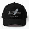 O 2A Skymaster Oscar Duce Самолет Бейсболка Кепка Snapback С принтом Летняя Кепка Кепка Однотонная Мальчики Черный Повседневный Рыба
