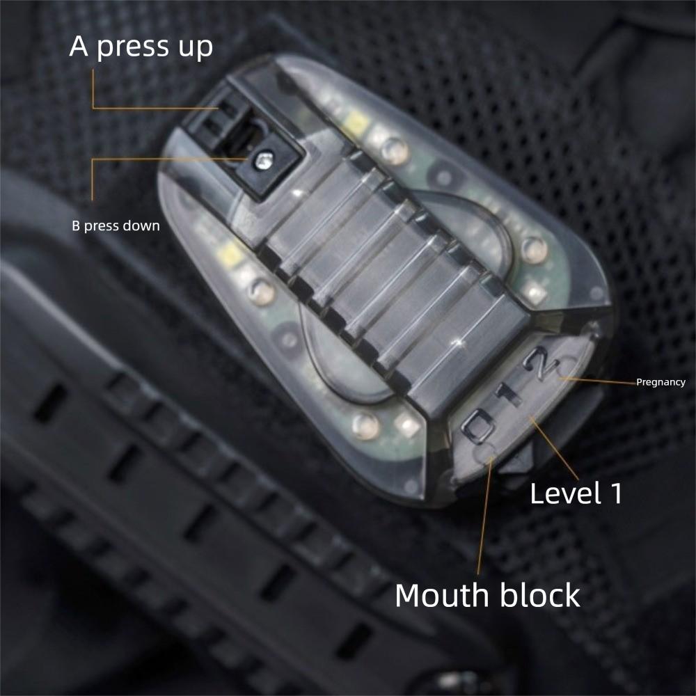 Waterproof Sports Helmet Light Multi-Color Helmet IR Lamp Helmet Flashing Light Night Activities