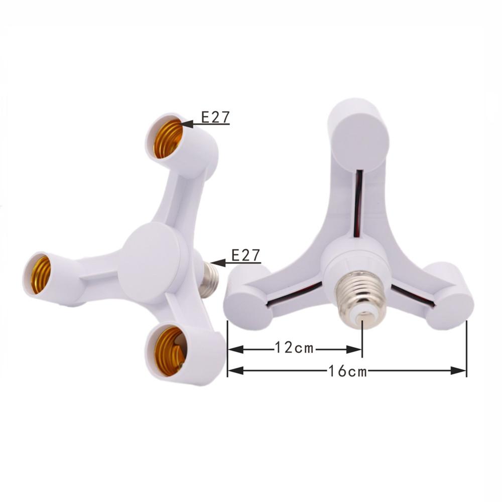 Screw E27 LED Base Light E27 to E27 Splitter Adapter Lamp Holder E27 Socket Blub Holder Converter 3 in 1 / 4 in 1 / 5 in 1