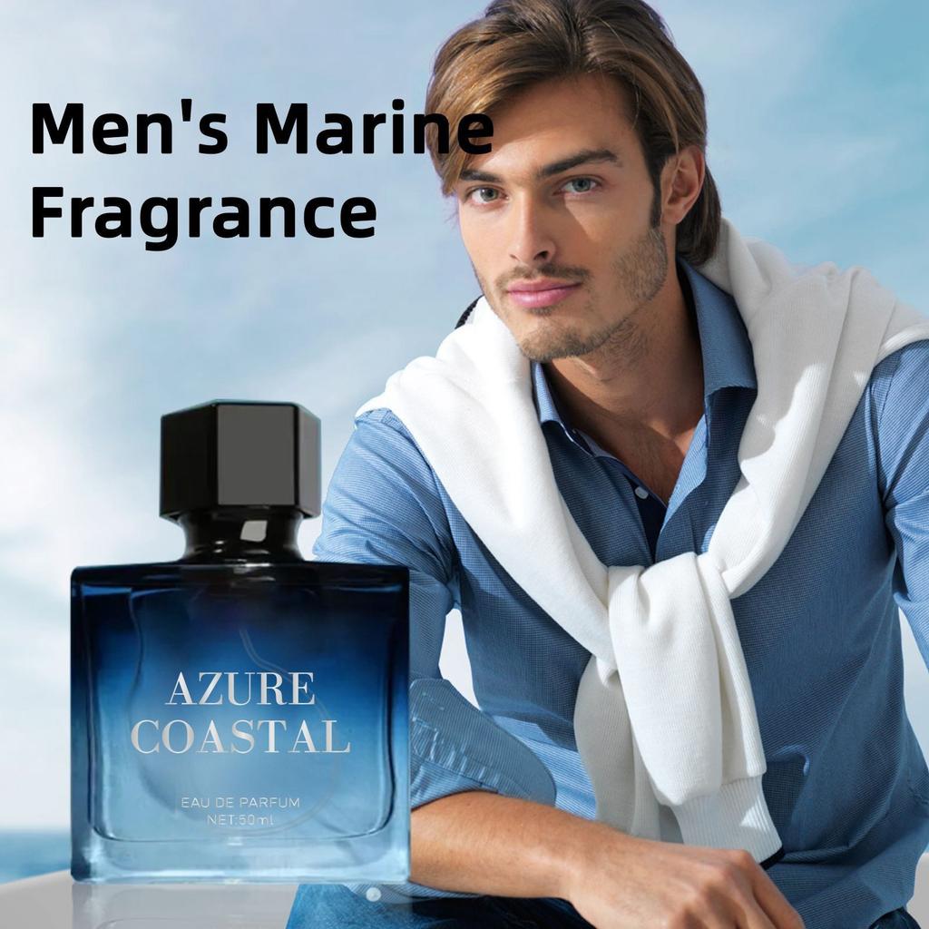 Синий мужской парфюм, с долгоиграющим океаническим ароматом, является универсальным мужским парфюмом, подходящим для свиданий, рабочих мест и повседневной жизни, 50 мл
