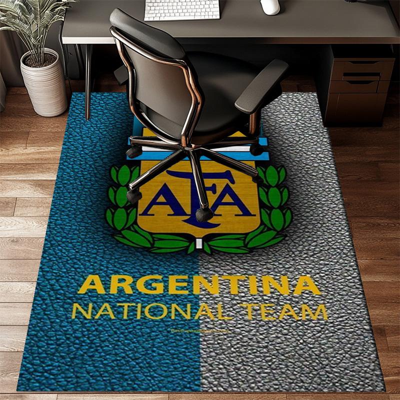 Argentina Football club Printed Office Carpet Chair Cushion Entryway Rug, Rugs for Living Room, Bedroom Christmas gifts