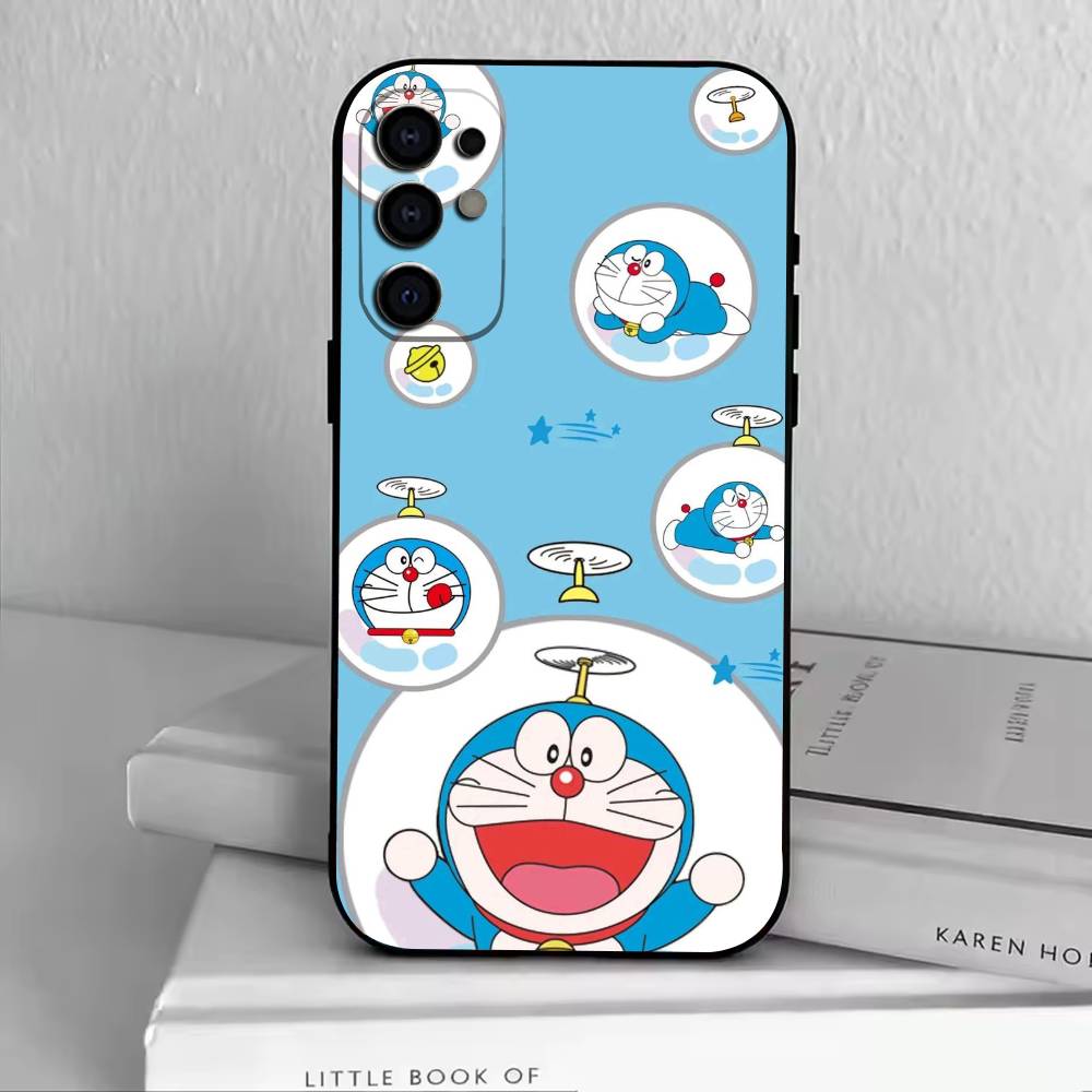 Cat Do rae mon Phone Case For Samsung S25,S24,S21,S22,S23,S30,Ultra,S20,Plus,Fe,Soft Silicone Black Cover
