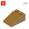 Нетоксичные 75 шт./лот 3298 2x3 Наклонные Строительные Блоки Moc Diy Аксессуары Совместимые с Кирпичами Детские Игрушки Подарочная Коробка
