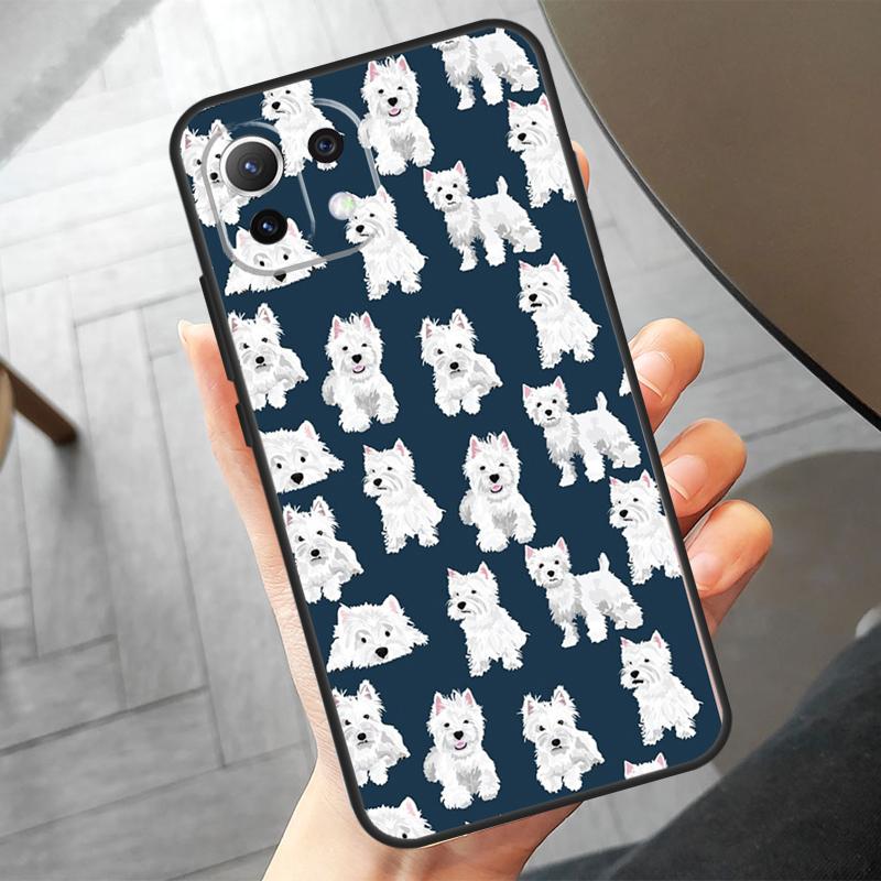 West Highland Terrier Westie Funda For POCO F6 X6 Pro X5 X3 F3 F5 M6 M5s Xiaomi 14 Ultra 12 13 Lite 11T 12T 13T Pro Case