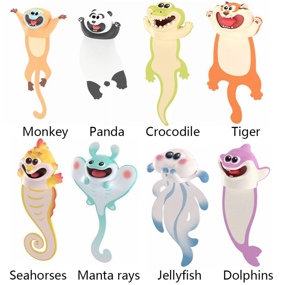 Office Indexes Animal Marker School Supplies Book Mark 3D Bookmarks Learning Gift Reading Labels