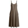 Ladies' Color Casual Fashion Strap Pocket Dress