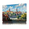 Warsaw Cityscape Metal Poster Customized Wall Art Retro Vintage Metal Signs for Man Cave Room Accessories Decoration Gaming Home