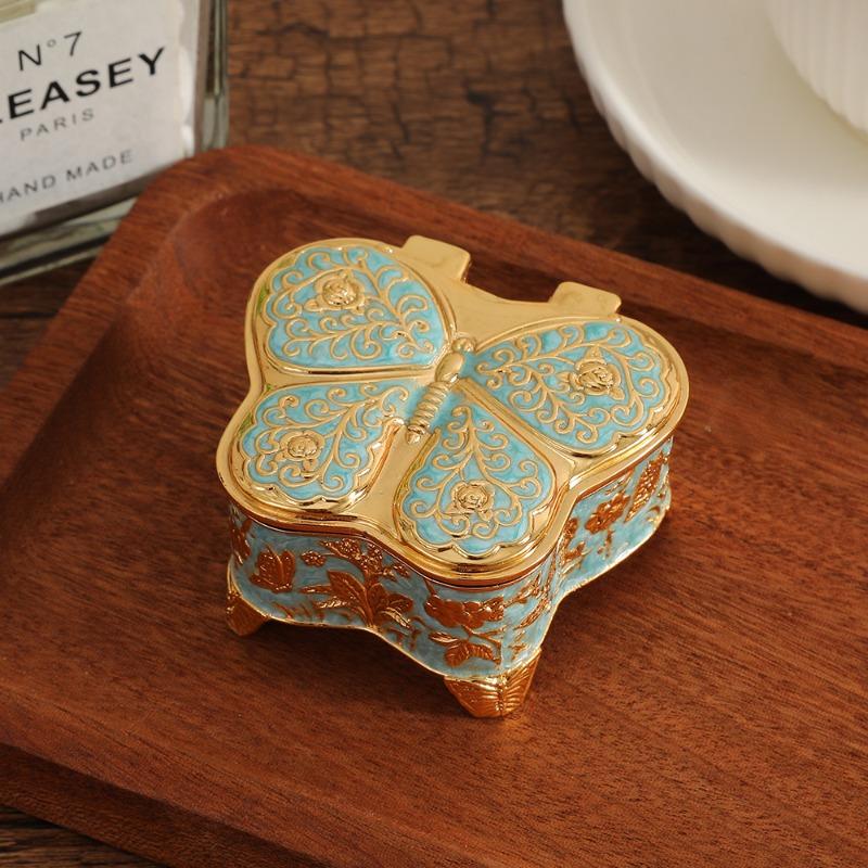 Jewelry Box - Metal Butterfly Jewelry Box - Zinc Alloy Jewelry Storage Box - Princess Jewelry Box - Gift Box