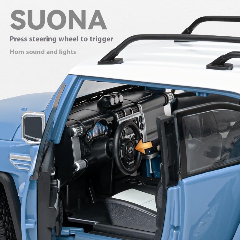Масштаб 1/24 TOYOTA FJ Cruiser Внедорожный внедорожник Металлический литой под давлением Модель автомобиля Высокое качество Декоративные модные украшения Подарочная коробка для друга