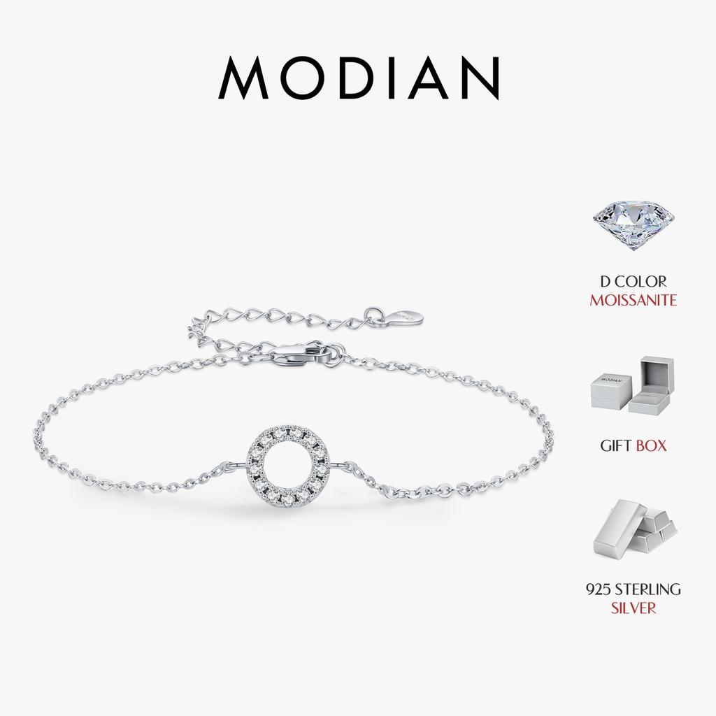 D Color Moissanite Bracelet 925 Sterling Silver Fashion Hallow Out Round Link Chain Bracelet For Women Fine Jewelry Gifts