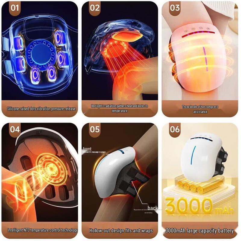 AUX Knee & Leg Massager with Heat and Vibration CN plug (adapter included)