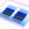 AGUUD 24 Rows Mix Color Glitter Eyelash Extension Red Blue Silver Colored Faux Mink Lash Shiny Glitter Spike Individual Eye Lash