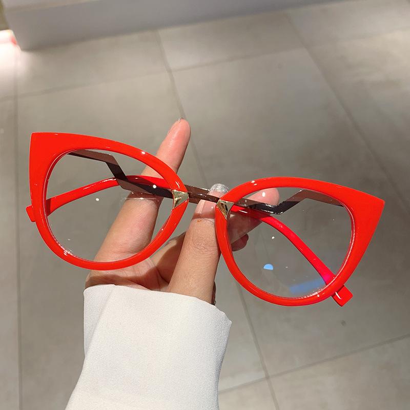 Vintage Cat Eye Glasses Women Anti Blue Light Luxury Designer Optical Frames Myopia Prescription Eyewear Trendy