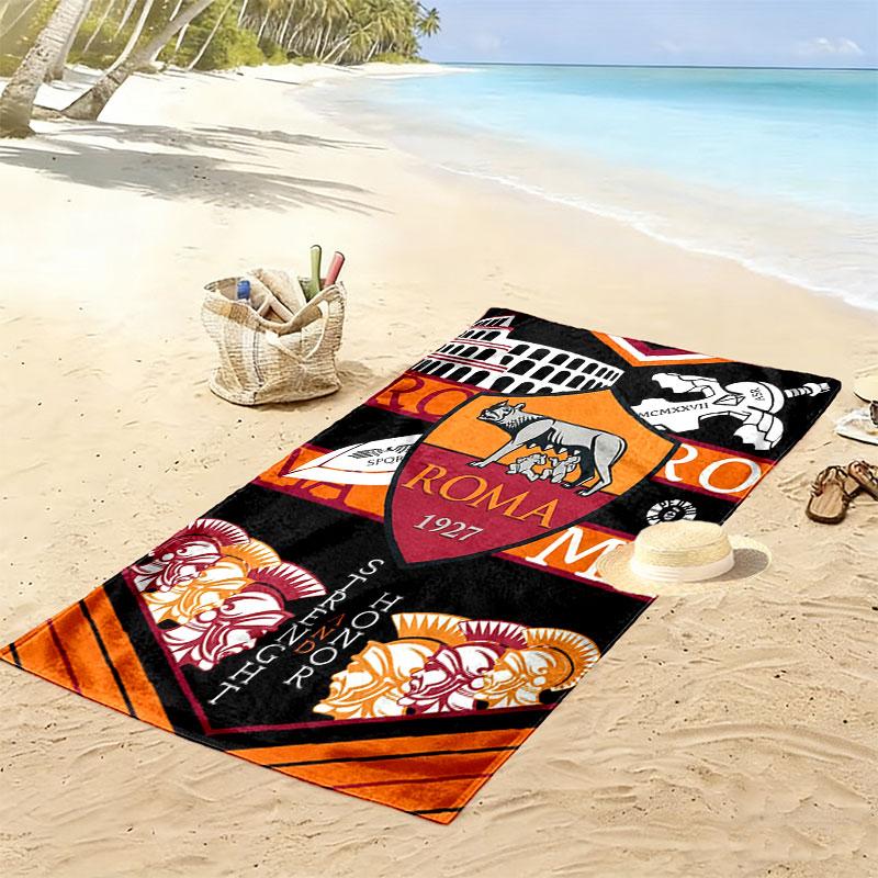 The Wolves logo Print Beach Towel, Large Soft Quick Dry Towel for Beach Camping Swimming