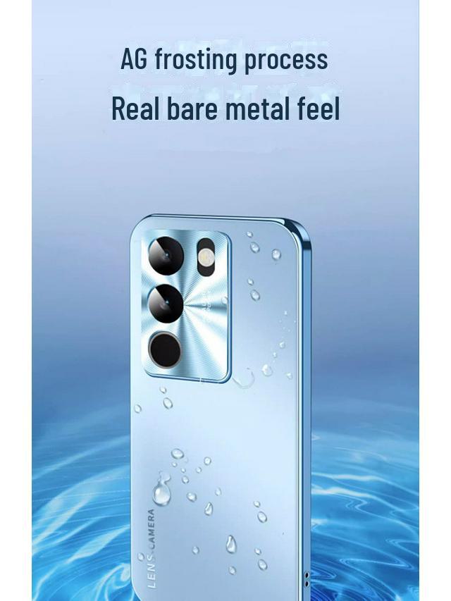 Vivo S17 Pro с гальваническим покрытием, ультратонкий корпус - матовый защитный чехол для Business S18 с защитой от падений