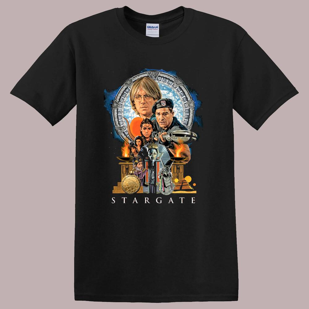 Stargate Sci-Fi Movie Men Black T-Shirt Size S-5XL
