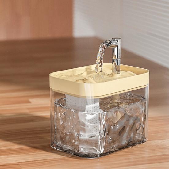 1,5 л прозрачный фонтанчик для домашних животных автоматический диспенсер для питья кошек с 3 фильтрующими губками электрическая миска для домашних кошек и собак