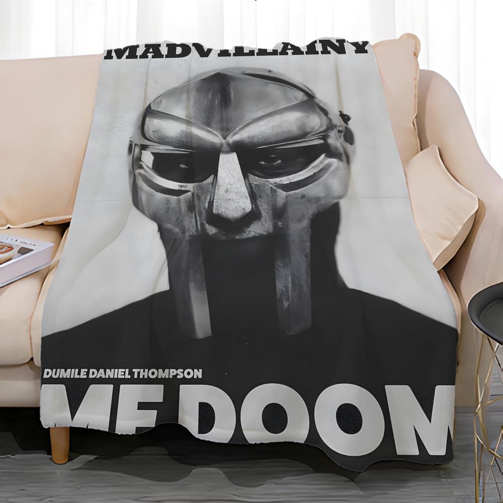 Хип-хоп артист MF DOOM Мягкий коралловый флисовый плед 310 г/м² Пушистый теплый плед для дивана кровати дивана декора спальни