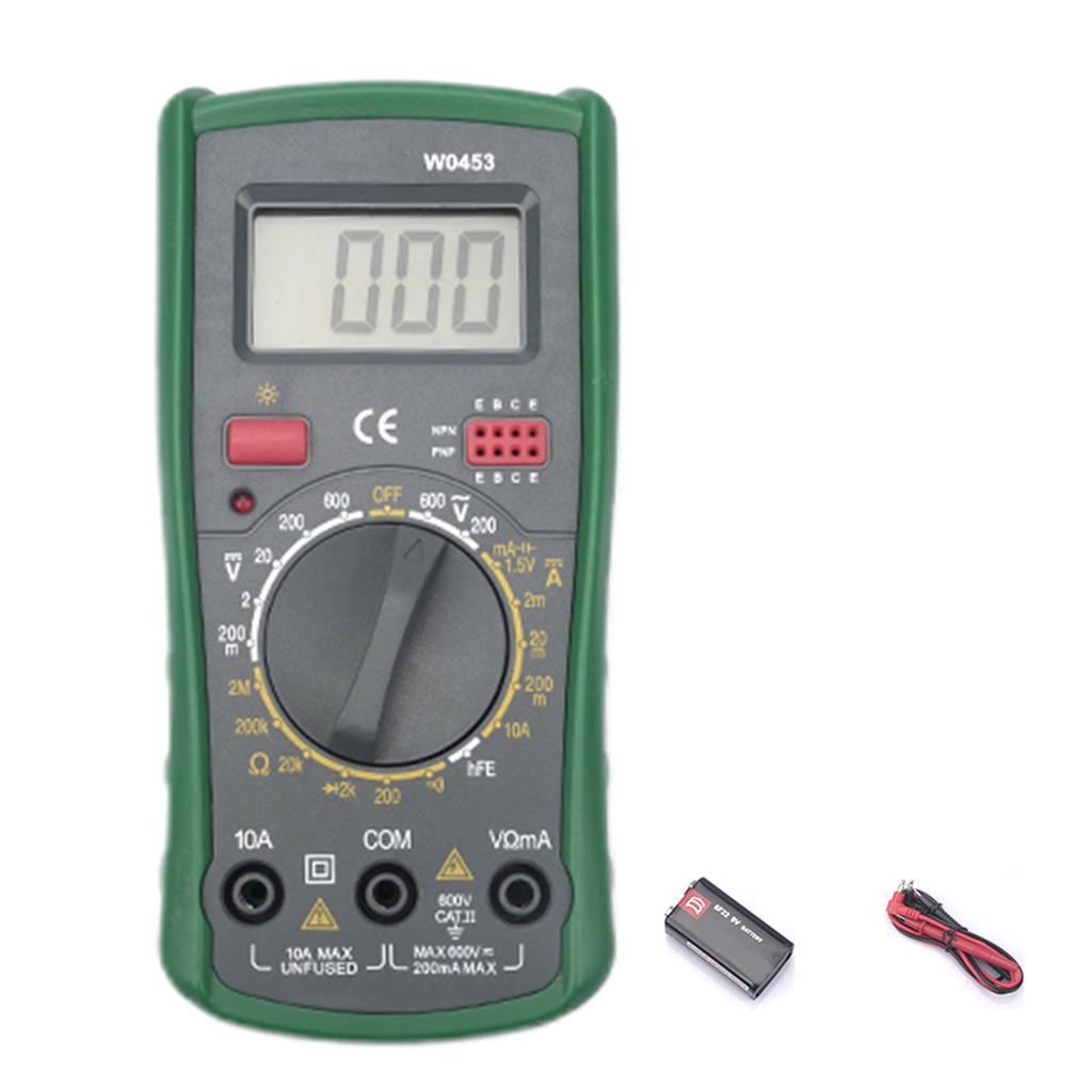 Вольт Ампер Конденсатор Диод Триод NCV Гц Тестер С Подсветкой Мультиметр с Функцией Удержания Данных Автоотключением Индикацией Низкого Заряда Батареи