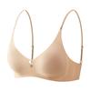Summer new ultra-thin cool thin shoulder straps French triangle cup small chest gathered seamless back women's bra cover