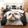 Cute Dog Shar Pei Dog 3d Printing Quilt Cover Children's Room Bedding Set Quilt Cover Pillowcase 3 Pieces Home Textile