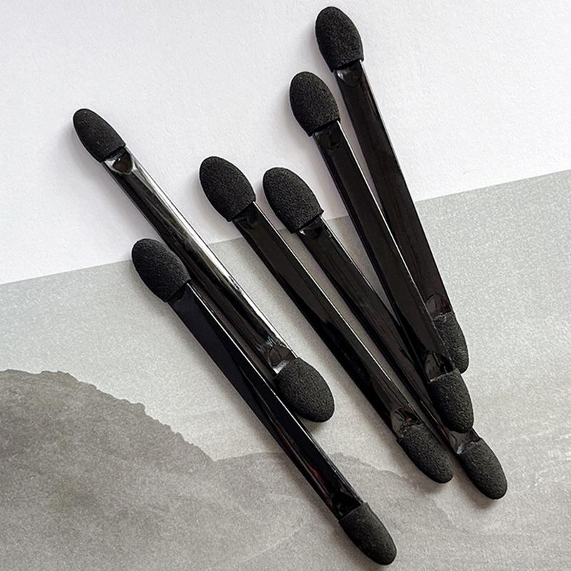 20 шт. одноразовых кистей для теней для век, портативные двухсторонние губчатые аппликаторы для теней для век, инструменты для макияжа и дизайна ногтей