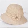 Thin bucket hat middle-aged and elderly women fashion elderly spring and autumn summer breathable sunshade big edge basin hat sunscreen sun hat