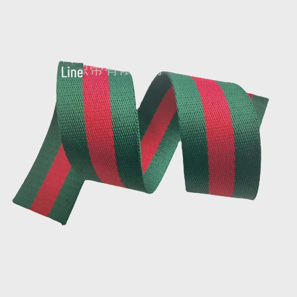 Ремень для женской сумки: Лента из полиэстеровой саржи зеленого и красного цвета 2 см/5 см с украшением в виде шляпы, толщина 1,2 мм