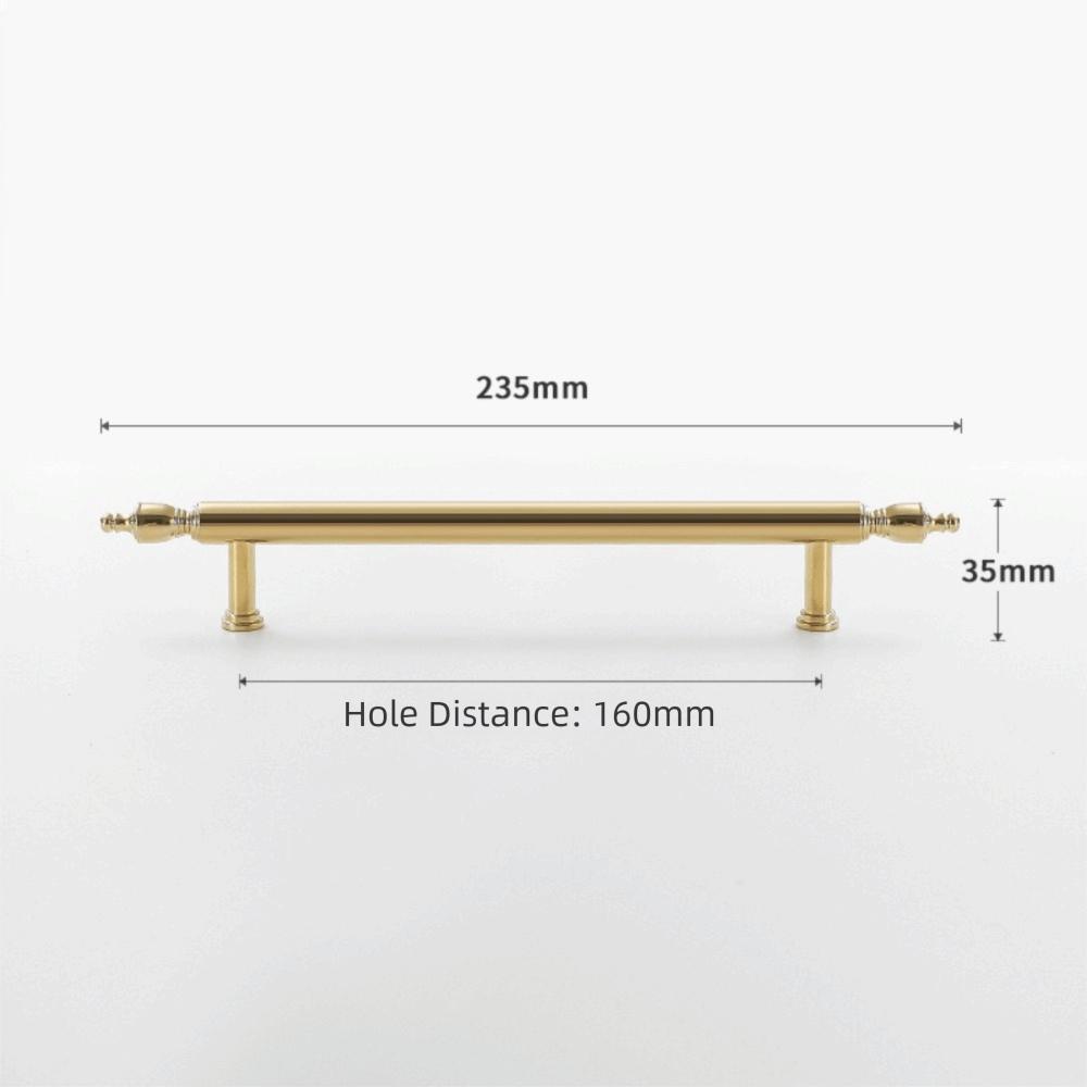 Beautiful Brass Cabinet Handle Light Luxury Long Handle New Drawer Pulls  Shoe Cabinet