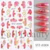 New nail art stickers ins autumn pumpkin retro plaid thorn lines thanksgiving adhesive nail stickers