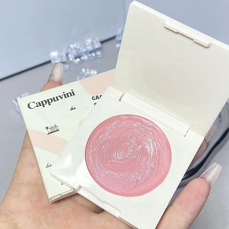 Peach Pink Creamy Blush Cheek Rouge Contouring Brightening Waterproof Eyeshadow Blusher Face Makeup Cosmetics