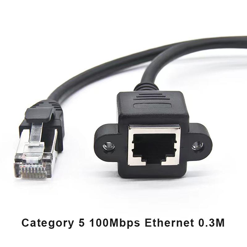 Cate5 Ethernet Cable Rj45 Up Down Left Right Angle Network Cable Patch Short Cord 0.3/0.5/0.6/1M