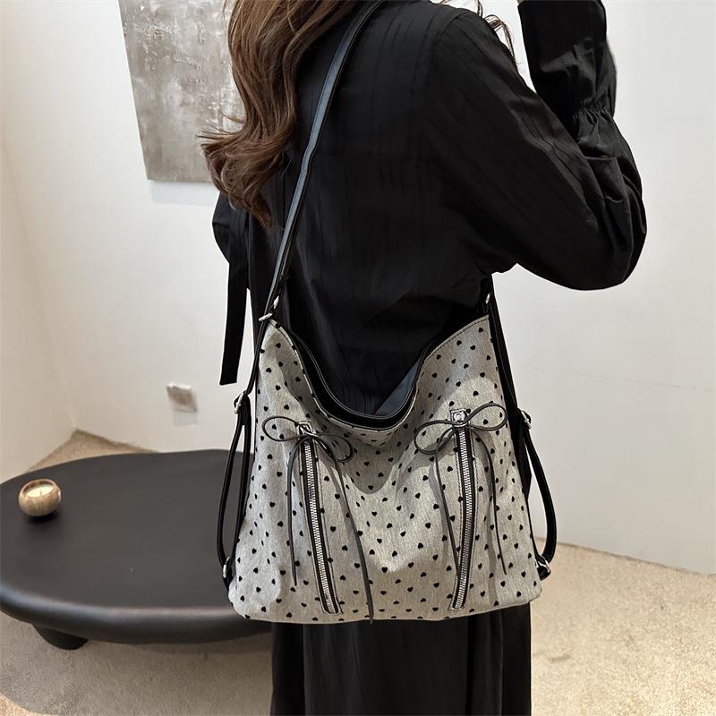 Персонализированная сумка с двойной спинкой, большой емкости для женщин, новая повседневная сумка через плечо, простая дорожная сумка для игрушек