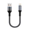 Короткий 90-градусный USB Type-C на кабель, нейлоновый материал, шнур для передачи данных от Power Bank для iPhone 17 для для S25