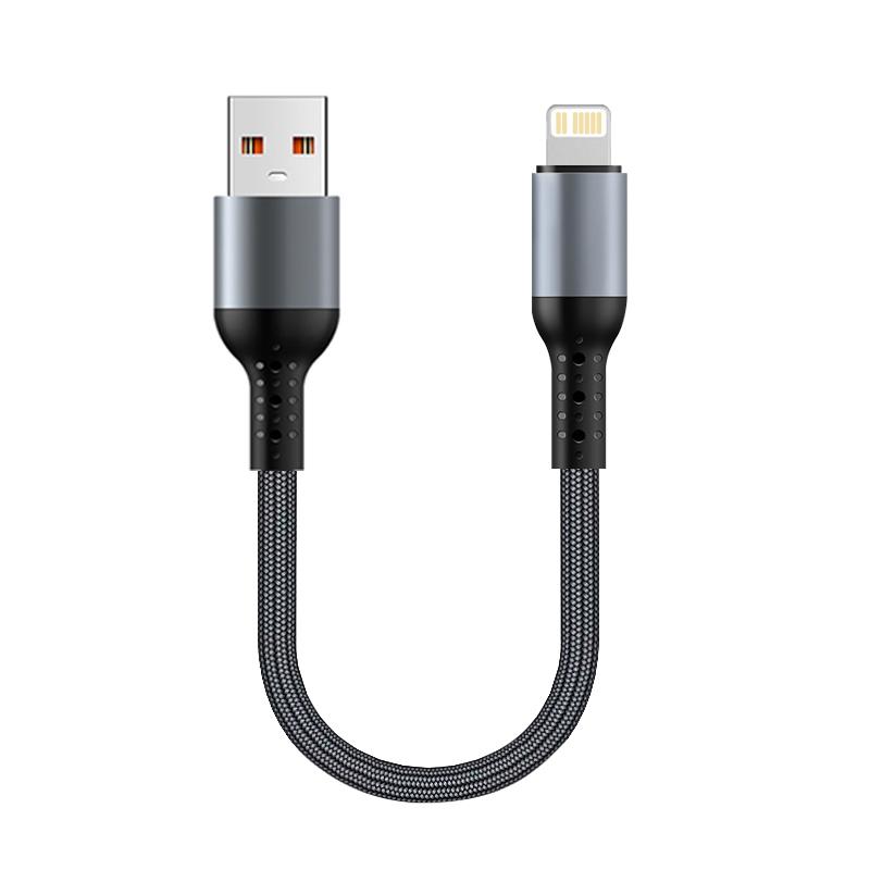 Короткий 90-градусный USB Type-C на кабель, нейлоновый материал, шнур для передачи данных от Power Bank для iPhone 17 для для S25