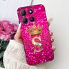 Чехол для Motorola Moto G15 Чехол MotoG15 Роскошные Буквы Короны Мягкий Силиконовый Чехол для Телефона Для Motorola Moto G75 5G G 75 G 15 Бампер