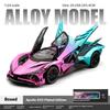 Simulation 1/24 Apollo EVO Plating Alloy Car  Sound and Light Children's Toy Car  Sports Car Model Collection Ornament Gift