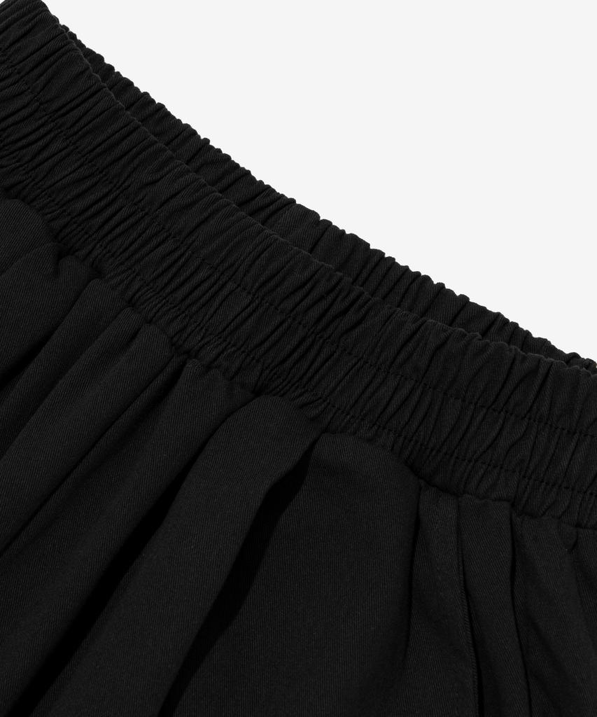 ANALOG MOOD Cotton Pintuck Wide Pants (Black)