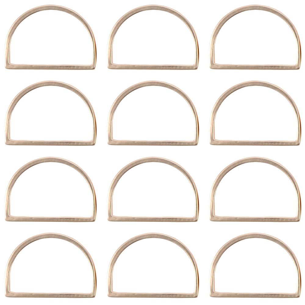 12 шт. Металлические матовые золотые полукруглые кольца для салфеток, держатели для колец для салфеток, современные минималистичные, для званого ужина