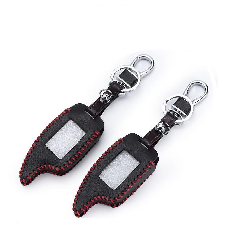 Car Leather Protection Case for Russia Magicar M5 / M7 Magicar 7 Auto Keychain Key Case Cover Protector Accessories