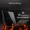 SLS WiFi Smart Touch Switch 3 Gang ABS Wall Light Switch Remote Control EU Standard Single Live Wire Google Alexa 240V